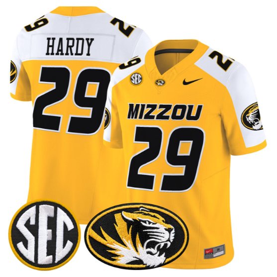 Ahmad Hardy #29 Missouri Tigers Jersey 2026 Vapor Limited All Stitched Gold Alter