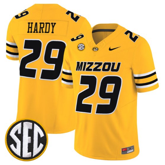 Ahmad Hardy #29 Missouri Tigers Jersey 2026 Vapor Limited All Stitched Gold