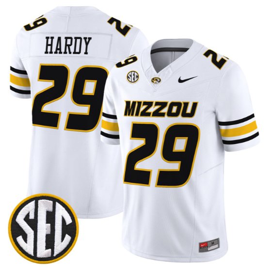 Ahmad Hardy #29 Missouri Tigers Jersey 2026 Vapor Limited All Stitched White