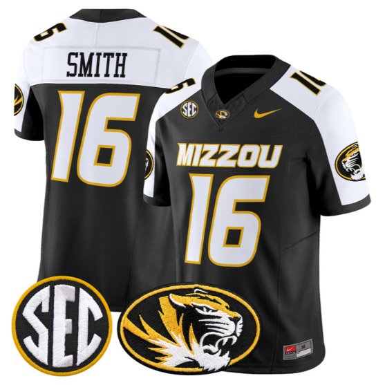 Brad Smith #16 Missouri Tigers Jersey 2026 Vapor Limited All Stitched Black Alter