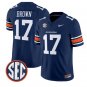 Byrum Brown #17 Auburn Tigers Jersey 2026 Vapor Limited All Stitched Navy