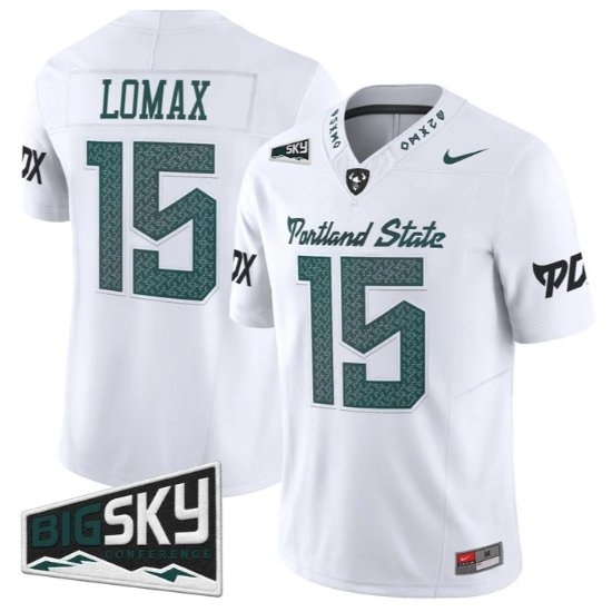 Neil Lomax Jersey #15 Portland State Vikings 2026 Vapor Limited Stitched White