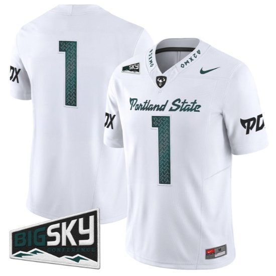 Team Jersey #1 Portland State Vikings 2026 The Storm Limited All Stitched White
