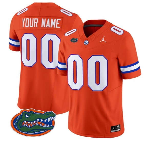 Custom Florida Gators Jersey Name, Number 2026 Limited All Stitched Orange