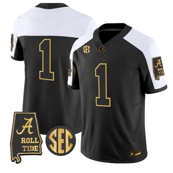 Team Jersey #1 Alabama Crimson Tide Jersey 2026 Alabama Map Stitched Alternate