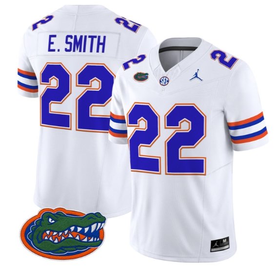 Emmitt Smith #22  Florida Gators Jersey 2026 Vapor Limited Stitched White