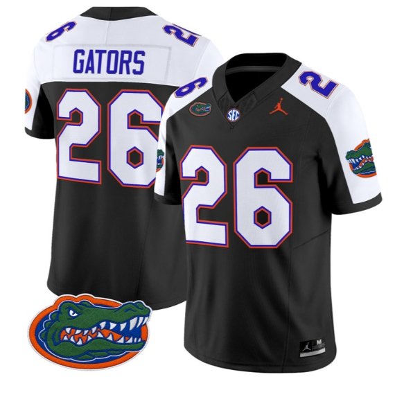 Gators #26  Florida Gators Jersey 2026 Vapor Limited All Stitched BlackAlter