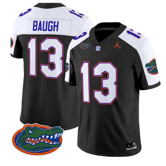 Jadan Baugh #13 Florida Gators Jersey 2026 Vapor Limited All Stitched Black Alter