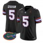Myles Graham #5 Florida Gators Jersey 2026 Vapor Limited Stitched Black