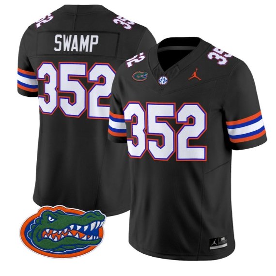 Swamp #352 Florida Gators Jersey 2026 Vapor Limited All Stitched Black