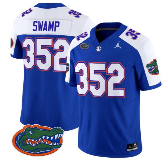 Swamp #352 Florida Gators Jersey 2026 Vapor Limited All Stitched Royal Alter