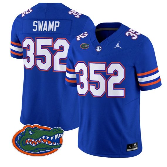 Swamp #352 Florida Gators Jersey 2026 Vapor Limited All Stitched Royal