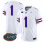 Team Jersey #1 Florida Gators Jersey 2026 Vapor Limited Stitched White