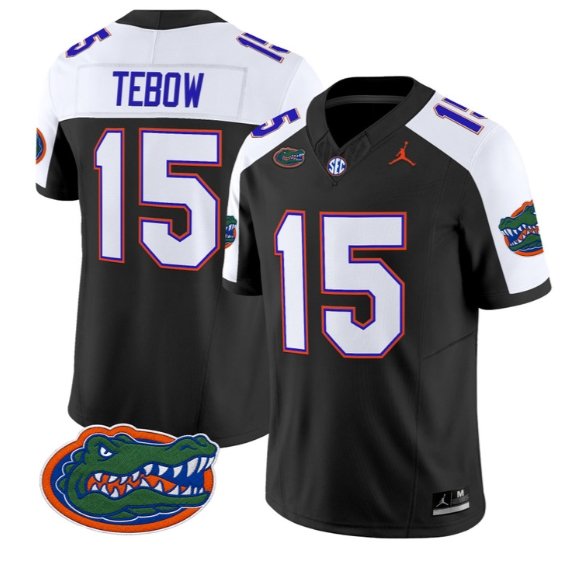 Tim Tebow #15  Florida Gators Jersey 2026 Vapor Limited Stitched BlackAlter