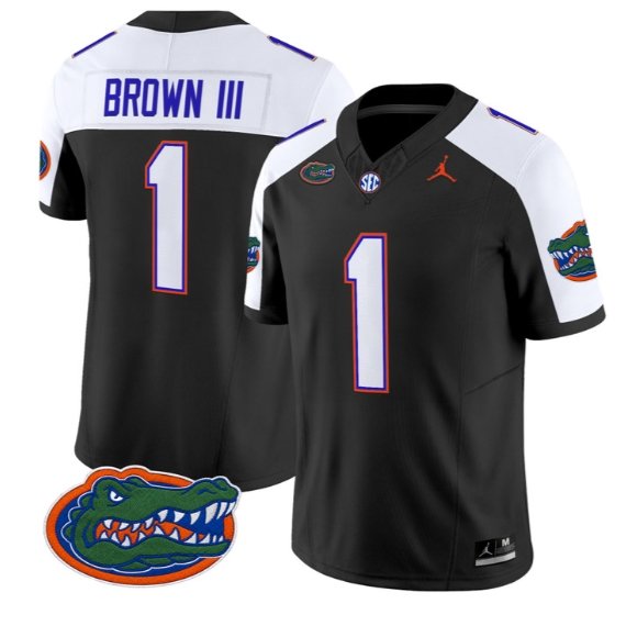 Vernell Brown III #1 Florida Gators Jersey 2026 Limited Stitched Black Alter