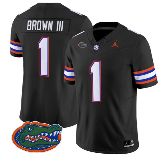 Vernell Brown III #1 Florida Gators Jersey 2026 Limited Stitched Black