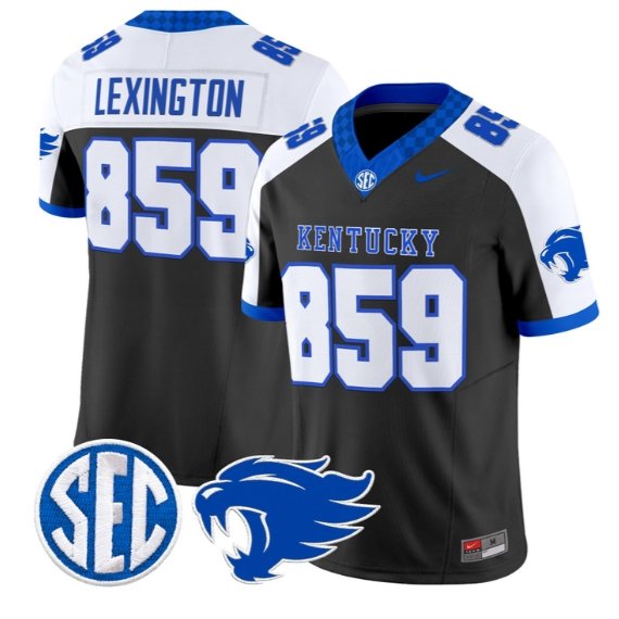 Lexington Kentucky #859 Kentucky Wildcats Jersey 2026 Limited Stitched Black Alter