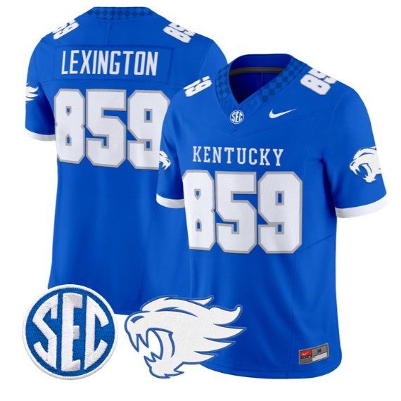 Lexington Kentucky #859 Kentucky Wildcats Jersey 2026 Limited Stitched Royal