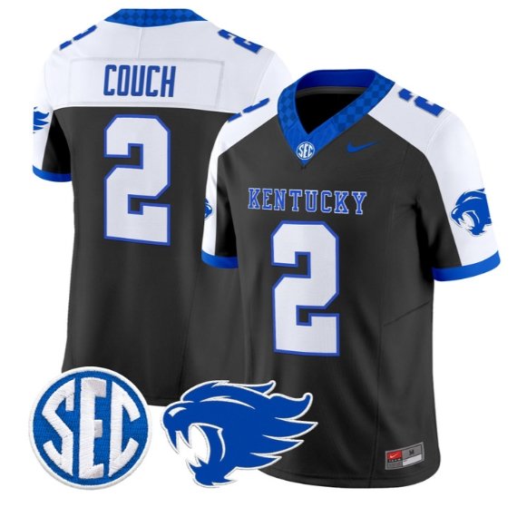 Tim Couch #2 Kentucky Wildcats Jersey 2026 Vapor Limited All Stitched Black Alter