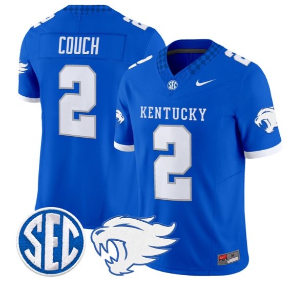 Tim Couch #2 Kentucky Wildcats Jersey 2026 Vapor Limited All Stitched Royal