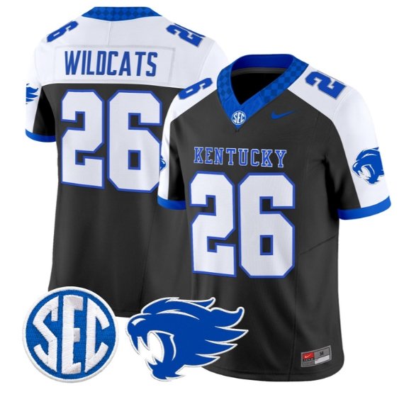 Wildcats Kentucky #26 Kentucky Wildcats Jersey 2026 Limited Stitched Black Alter