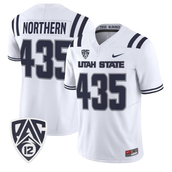 Northern Jersey #435 Utah State Aggies 2026 Vapor Limited Stitched White