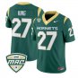 Noah King Jersey #27 Sacramento State Hornets 2026 Limited Stitched Green