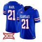 John Hadl Jersey #21 Kansas Jayhawks 2026 Vapor Limited All Stitched Royal