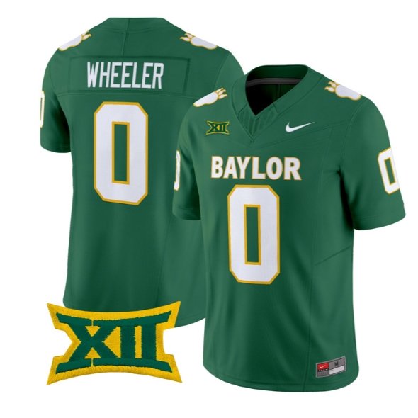 Hosea Wheeler Jersey #0 Baylor Bears Throwback 2026 Vapor Limited All Stitched