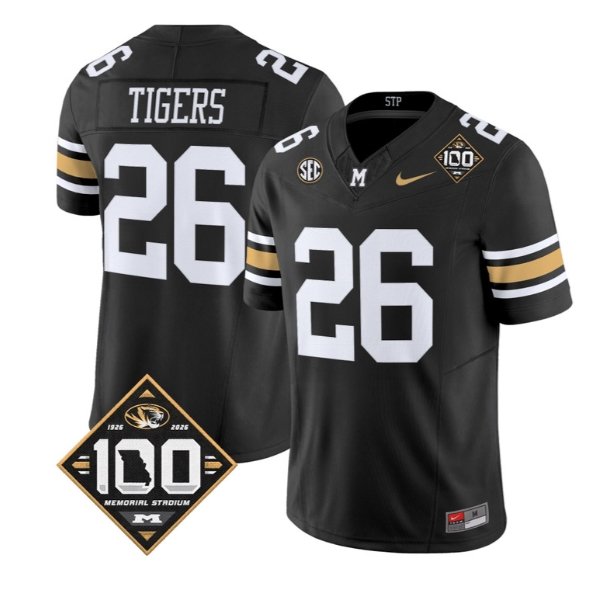 Tigers Jersey #26 Missouri Tigers 100th Anniversary 2026 Edition Vapor Stitched