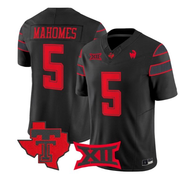 Patrick Mahomes Jersey #5 Texas Tech Red Raiders 2026 Vapor Limited All Stitched