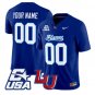 Custom Liberty Flames Jersey Name, Number 2026 Vapor Limited Stitched Navy