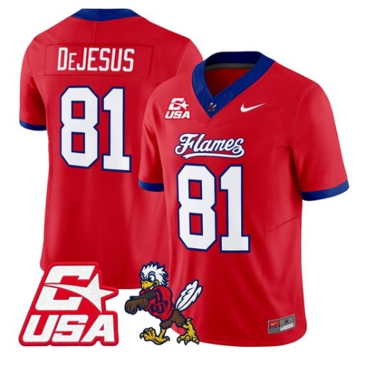 Jakobe DeJesus Jersey #81 Liberty Flames 2026 Vapor Limited Stitched Red