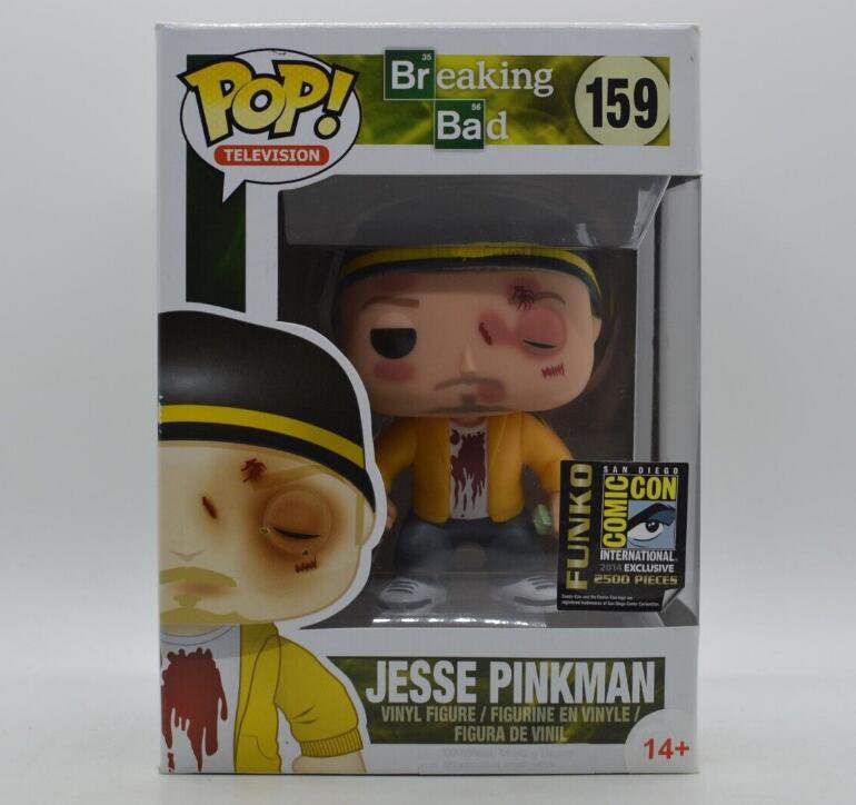 Breaking Bad Jesse Pinkman #159 Beat Up SDCC Funko POP! Action Figure Toy W Protector Gift