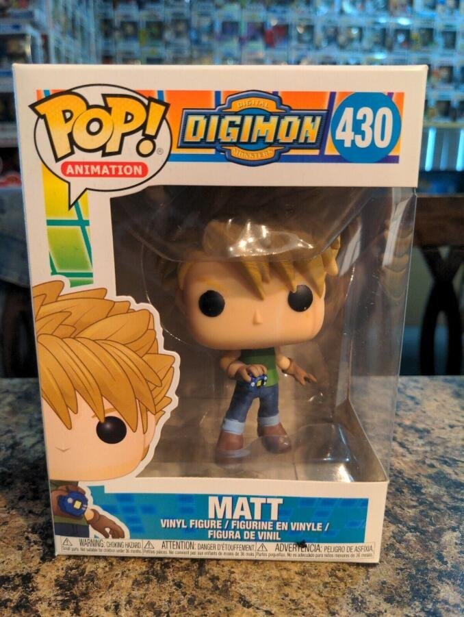 Funko Pop! Animation Digimon: Matt #430 Vaulted Retired Rare Vinyl MINT With Protector