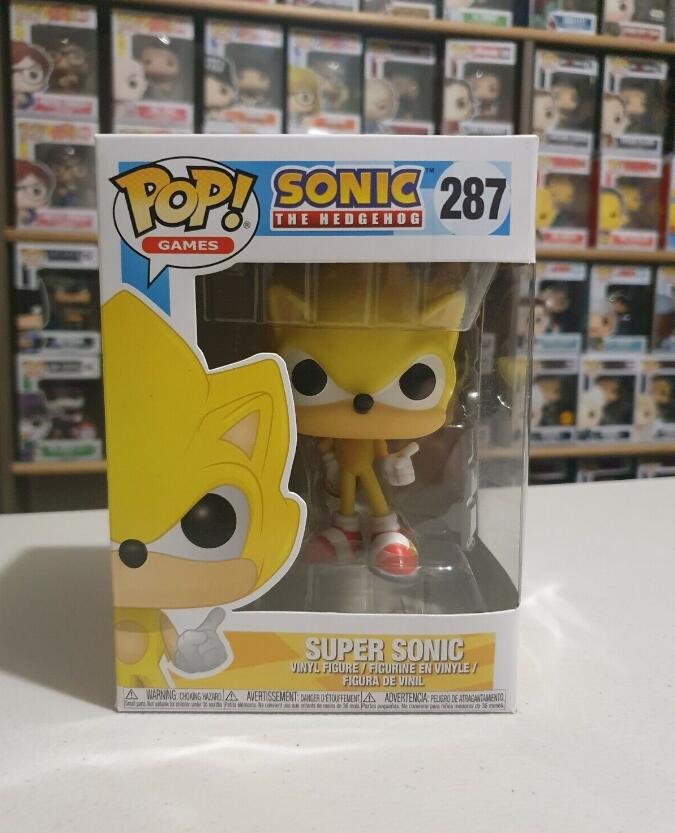 Funko Pop! Sonic The Hedgehog Super Sonic #287 Vaulted Retired Rare Vinyl MINT With Protector