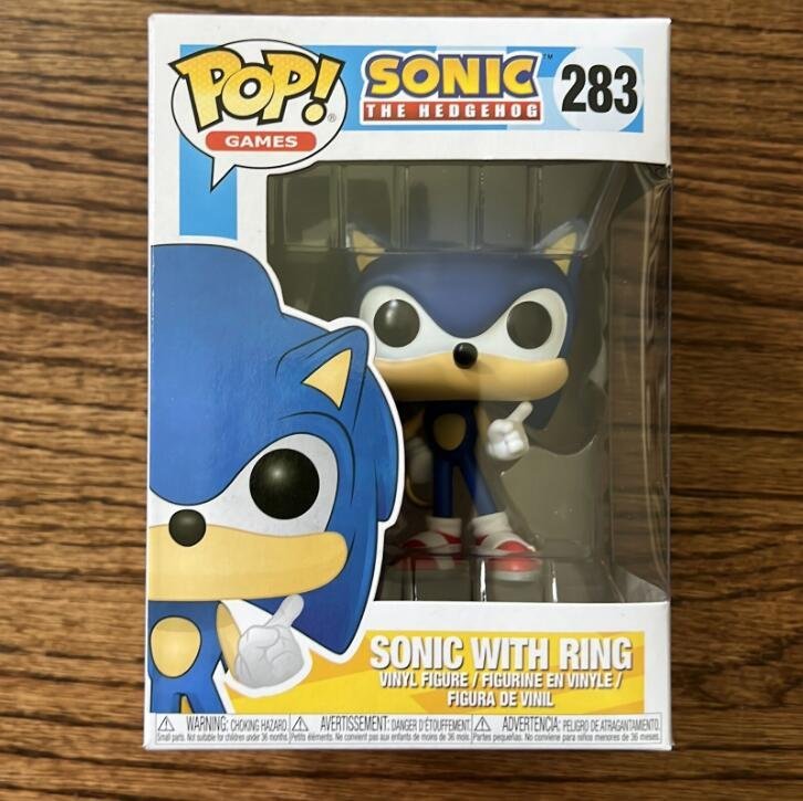 Funko Pop! Sonic The Hedgehog Sonic With Ring #283 Vaulted Retired Rare Vinyl MINT With Protector