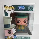 Disney Alice In Wonderland Mad Hatter #36 Funko POP! Action Figure Toy W Protector Gift