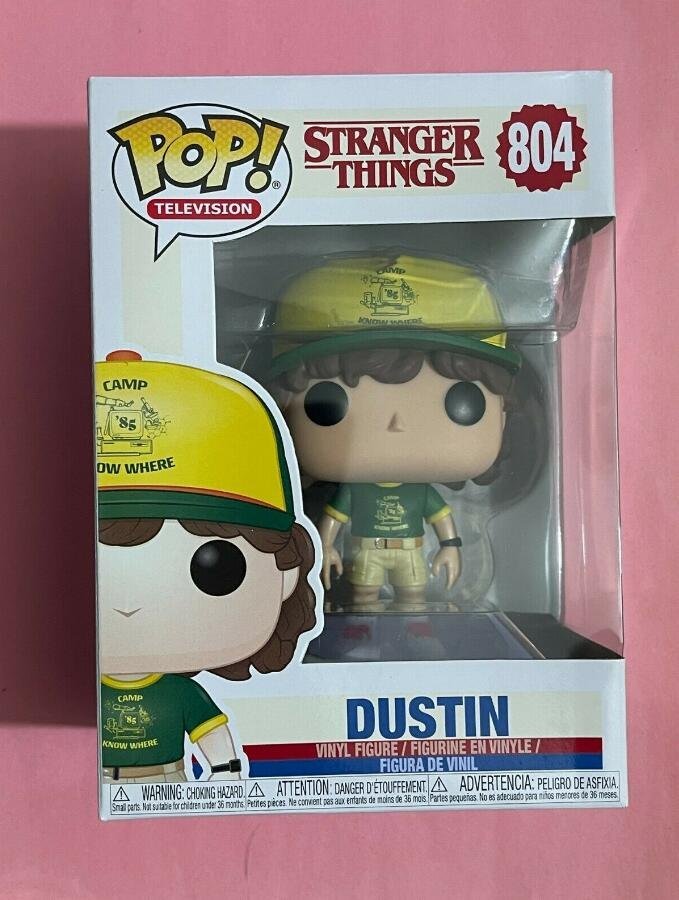 Stranger Things Dustin #804 Funko POP! Action Figure Toy W Protector Box Gift