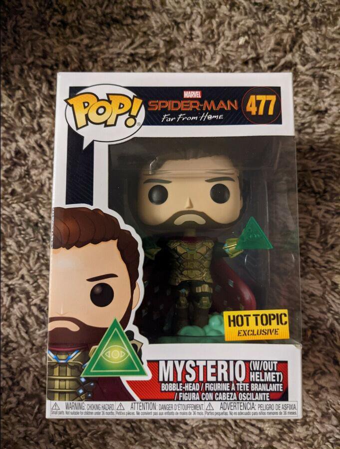 Marvel Spider-Man Mysterio #477 Funko POP! Action Figure Toy W Protector Gift