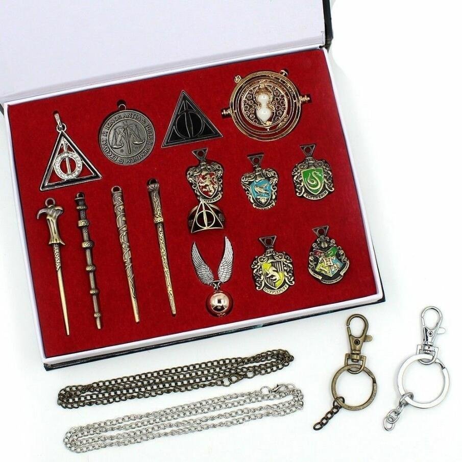 New Harry Potter wand Magical wands rings necklace decorate Halloween Gift