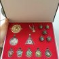 14 PCS Harry Potter wand Magical wands rings necklace decorate Gift cosplay game