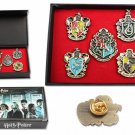 5 pcs Harry Potter Hogwarts House Metal Pin Badge In Box Christmas Gift Present