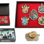 5 pcs Harry Potter Hogwarts House Metal Pin Badge In Box Christmas Gift Present