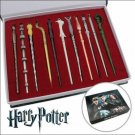 11pcs Harry Potter Hermione Dumbledore Sirius Voldemort Fleur Magic Wands In Box Gift
