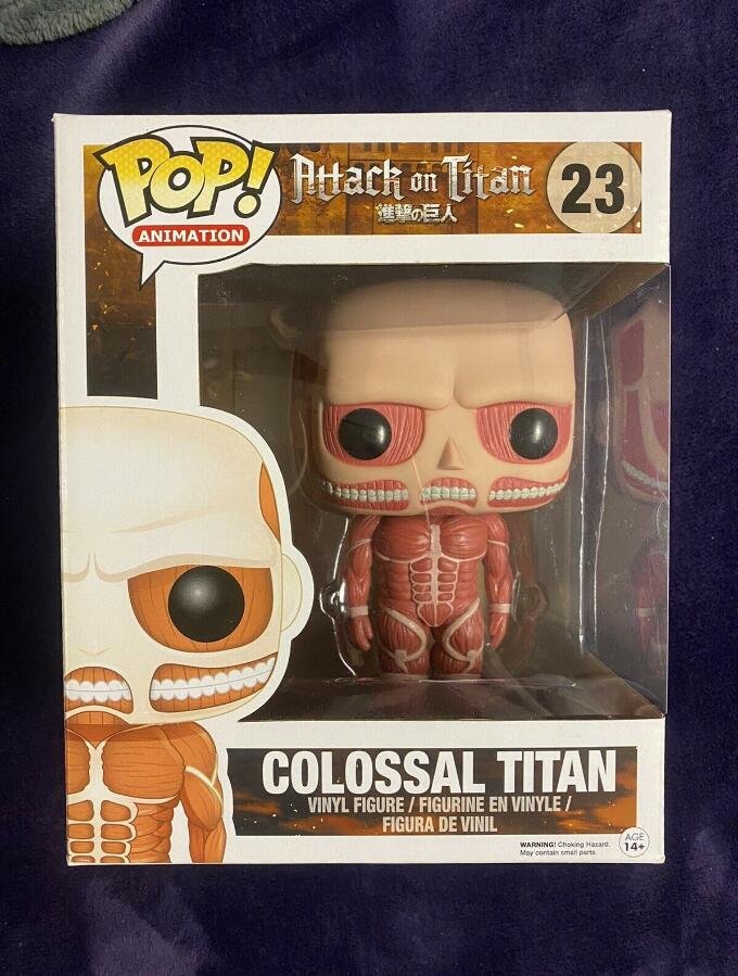 Animation Attack on Titan Colossal Titan 6" #23 Funko POP! Action Figure W Protector Gift