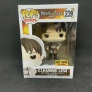 Animation Attack on Titan Cleaning Levi #239 Funko POP! Action Figure W Protector Gift