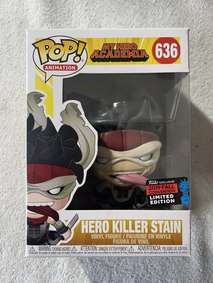 Hero Killer Stain #636 My Hero Academia Funko POP! Action Figure Toy W Protector Gift