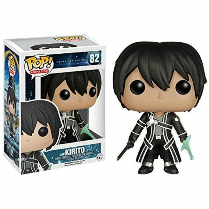 Animation Sword Art Online #82 KIRITO Funko POP! Action Figure Toy W Protector Gift