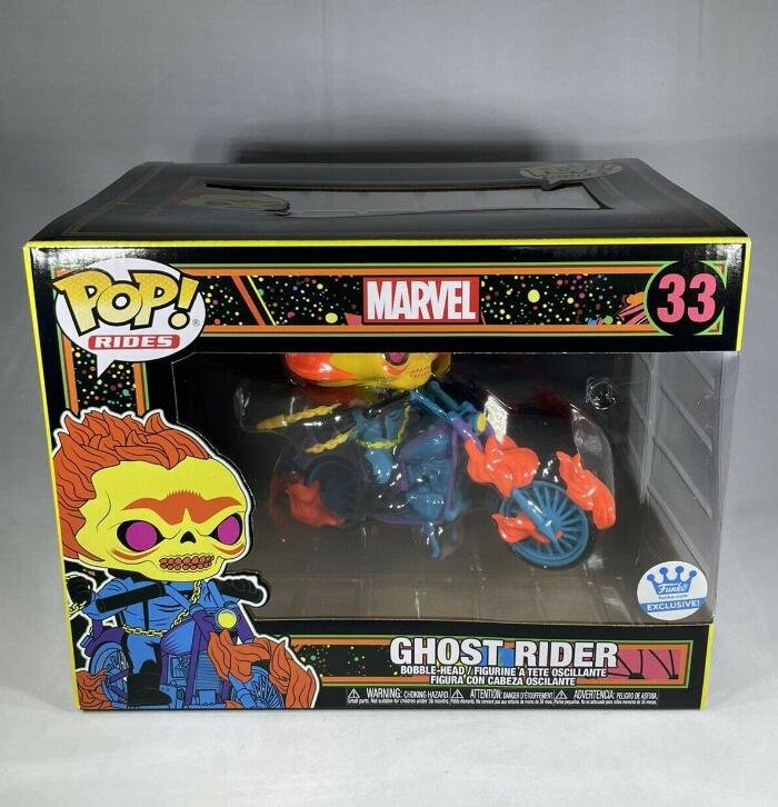Marvel Rides Exclusive Ghost Rider #33 Funko POP! Action Figure Toy W Protector Gift